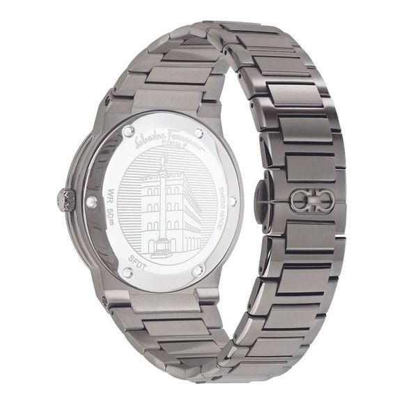 Ferragamo F-80 Classic Bracelet Watch Grey Mens - Picture 3 of 5